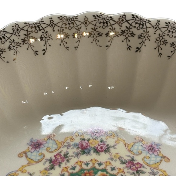 Vtg Good Housekeeping America Limoge Warranted 22k Gold Fruit Bowl EUC 8” - Picture 5 of 5